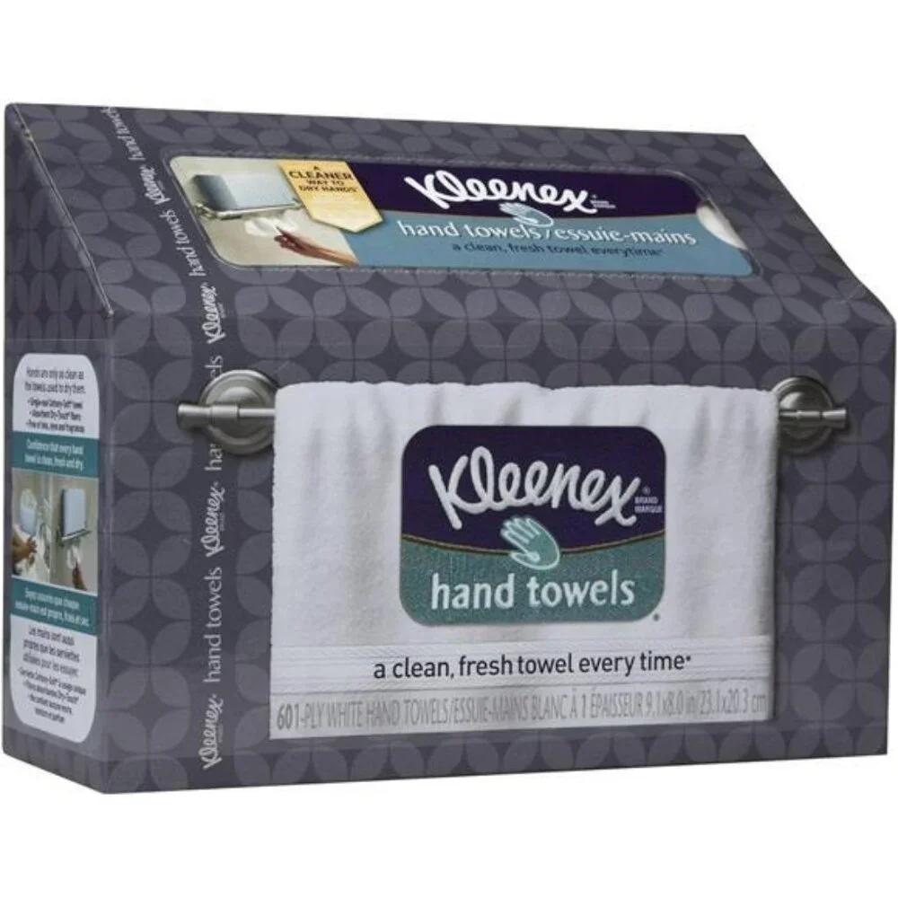 Disposable Hand Towels Pack of 120 Soft Absorbent Paper Bathroom Guest Towels